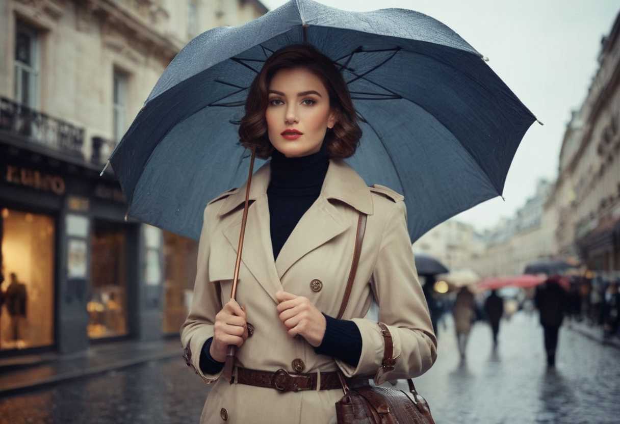 Protection et mode se rencontrent dans les dernières tendances de parapluie femme